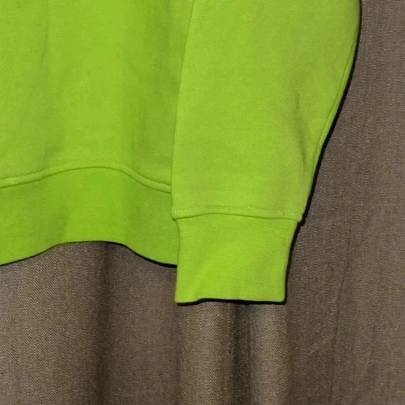 ACNE STUDIOS Auth LUX Nash Face Paint Neon Green Pullover Sweatshirt LS XS - Picture 10 of 11
